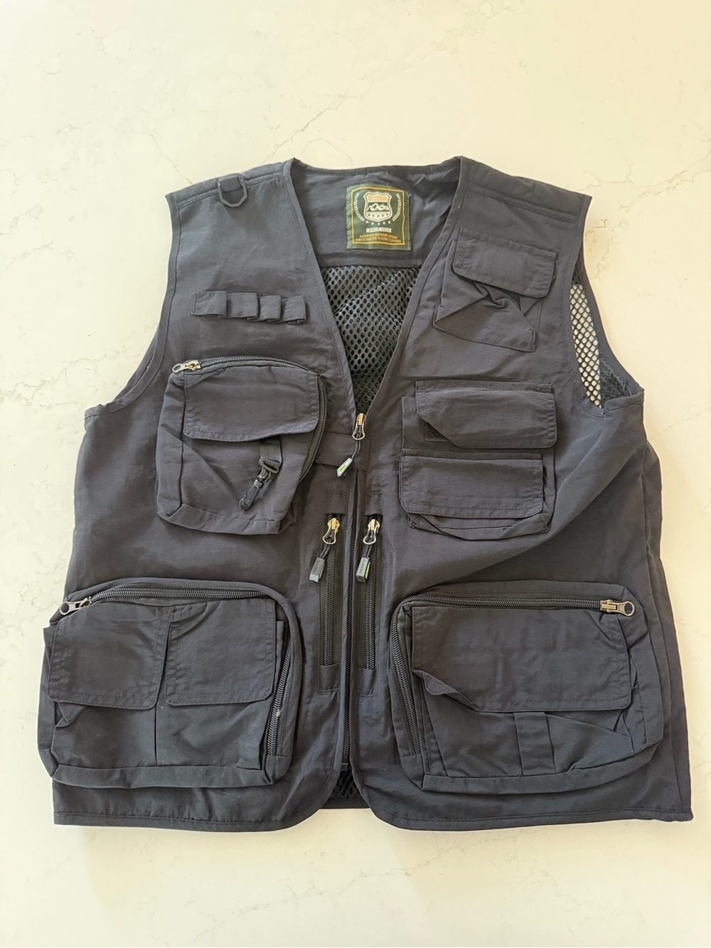 Amazon Men's Multi-Pocket Utility Vest in Black